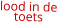 lood in de toets
