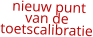 nieuw punt van de  toetscalibratie